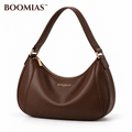 OVRQELIA™ Sable Crescent Hobo — Women’s Slouchy Faux Leather Shoulder Bag