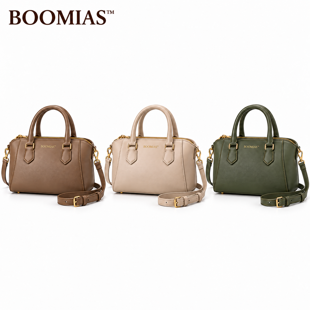 BOOMIAS™ Arden Convertible Satchel — Women’s Top Handle Purse and Adjustable Crossbody Bag