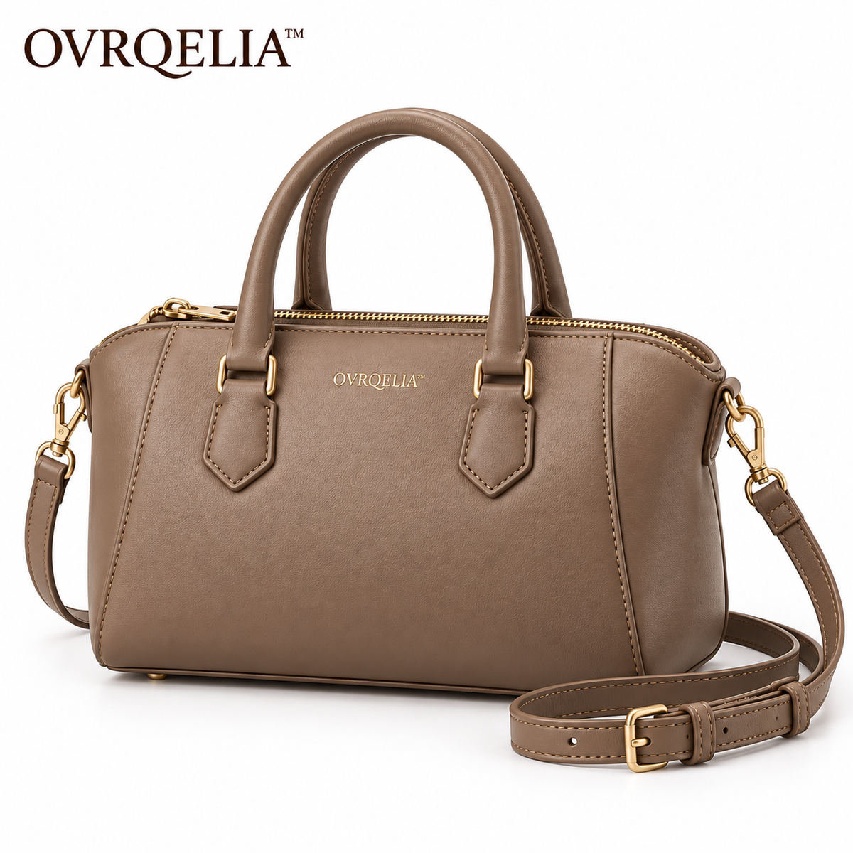 OVRQELIA™ Arden Convertible Satchel — Women’s Top Handle Purse and Adjustable Crossbody Bag