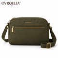 OVRQELIA™ Noma Nylon Crossbody — Lightweight Women’s Travel Purse with Front Zip Pocket