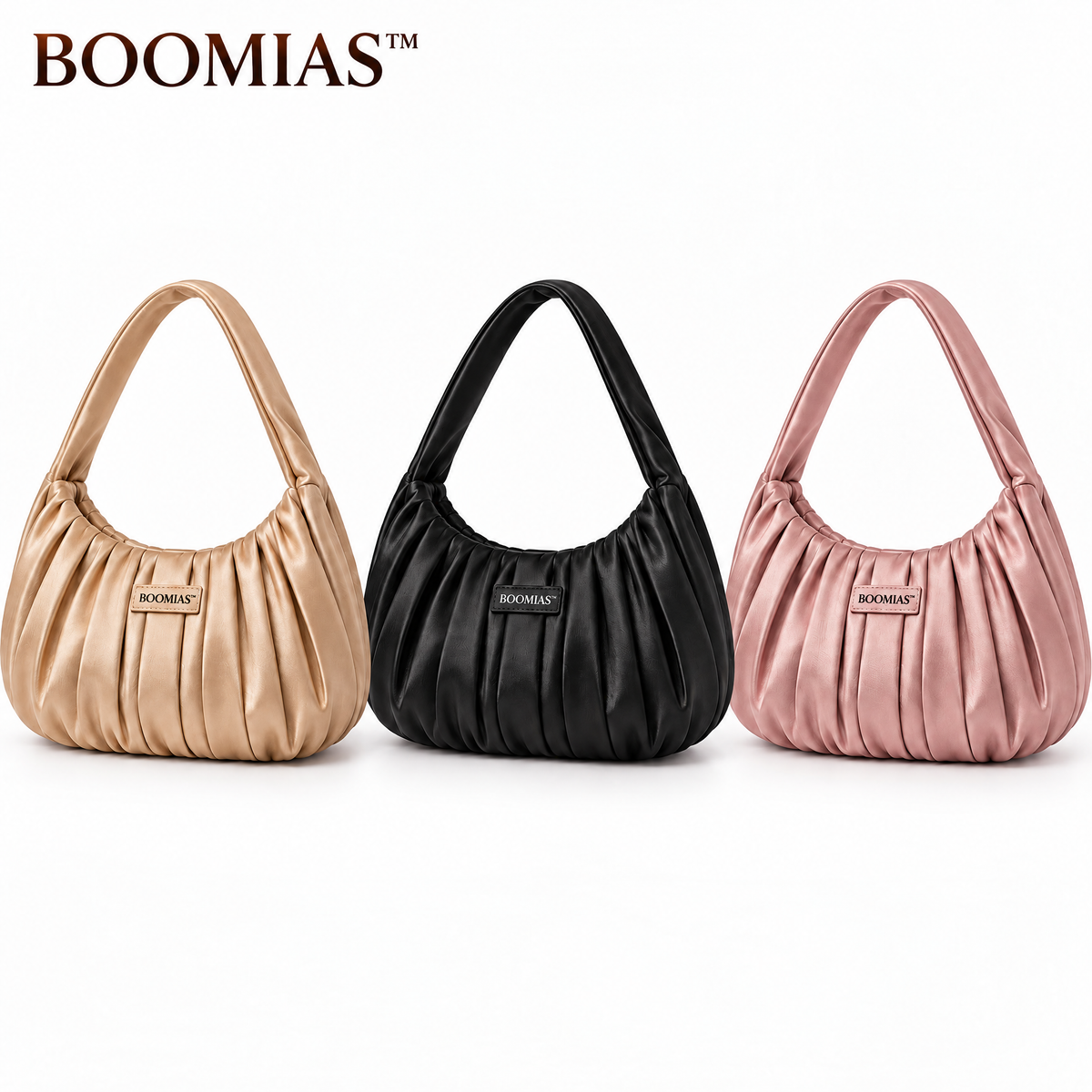 OVRQELIA™ Celeste Pleated Mini Bag — Women’s Evening Shoulder Purse with Magnetic Closure