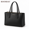 BOOMIAS™ Vale Structured Tote — Women’s Faux Leather Work Tote with Zippered Center Compartment