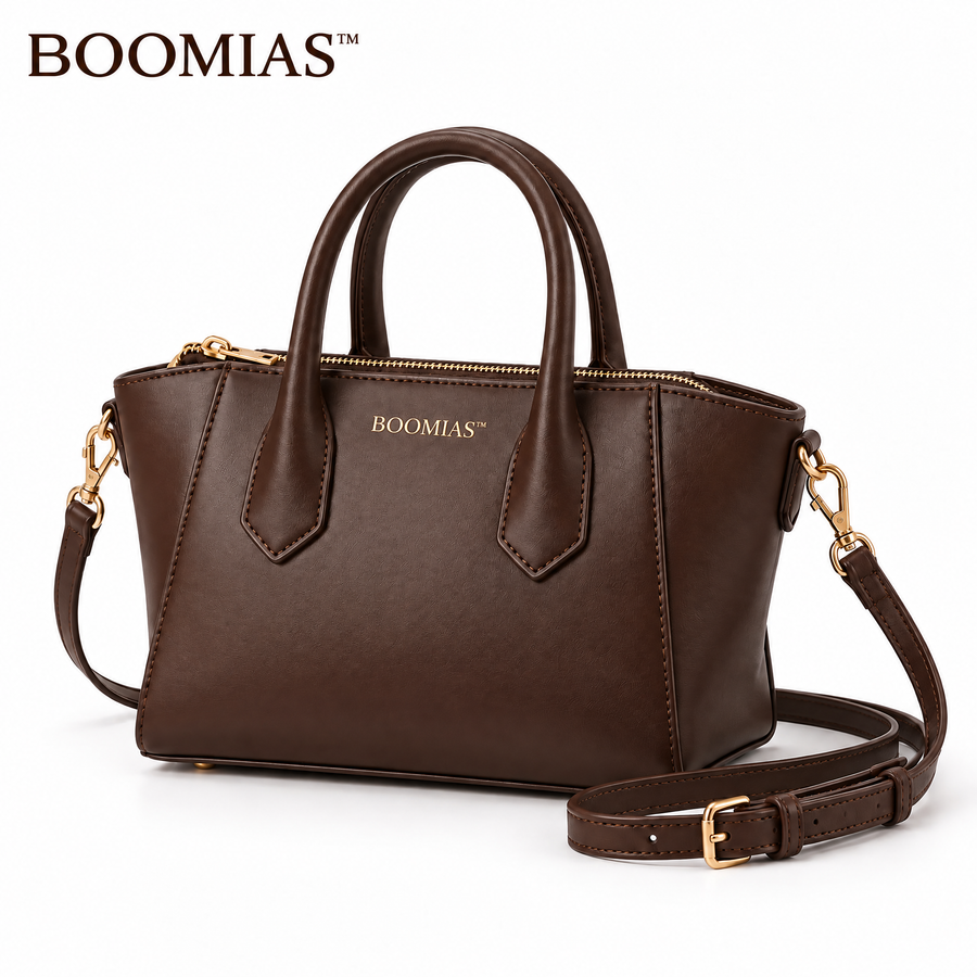 OVRQELIA™ Elara Sculpted Mini Tote — Women’s Top Handle Bag with Detachable Crossbody Strap